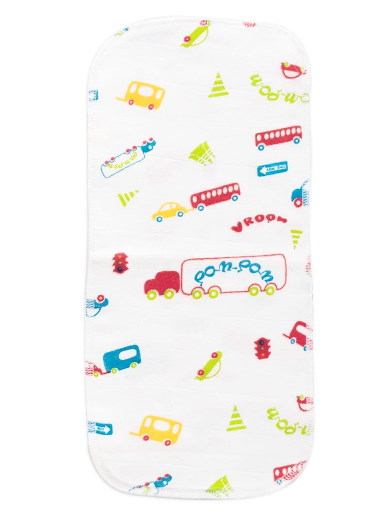 Bumsies Nappy Insert Pad For Babies | Reusable, Washable Soft Muslin Cotton Nappy Inserts for New Born Baby | Gentle on Baby Skin | Helps in Potty Training | 0-6 months | Pack of 10 | Printed - Image 2