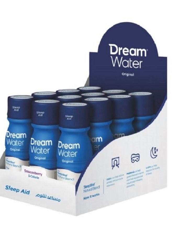 Dream Water - Natural Sleep Aid; GABA, MELATONIN, 5-HTP, Snoozeberry,2.5 Fl Oz (One Pack ) - Image 1