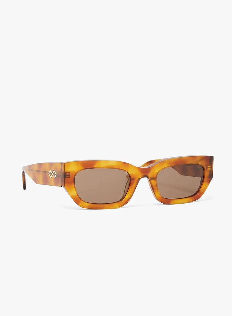 KAREN WAZEN Ivy Rectangle Sunglasses