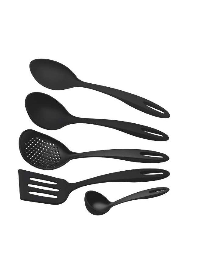 TRAMONTINA Since 1911,Made in Brazil- Ability 5-Pieces Black Nylon Utensil Set  - Image 1