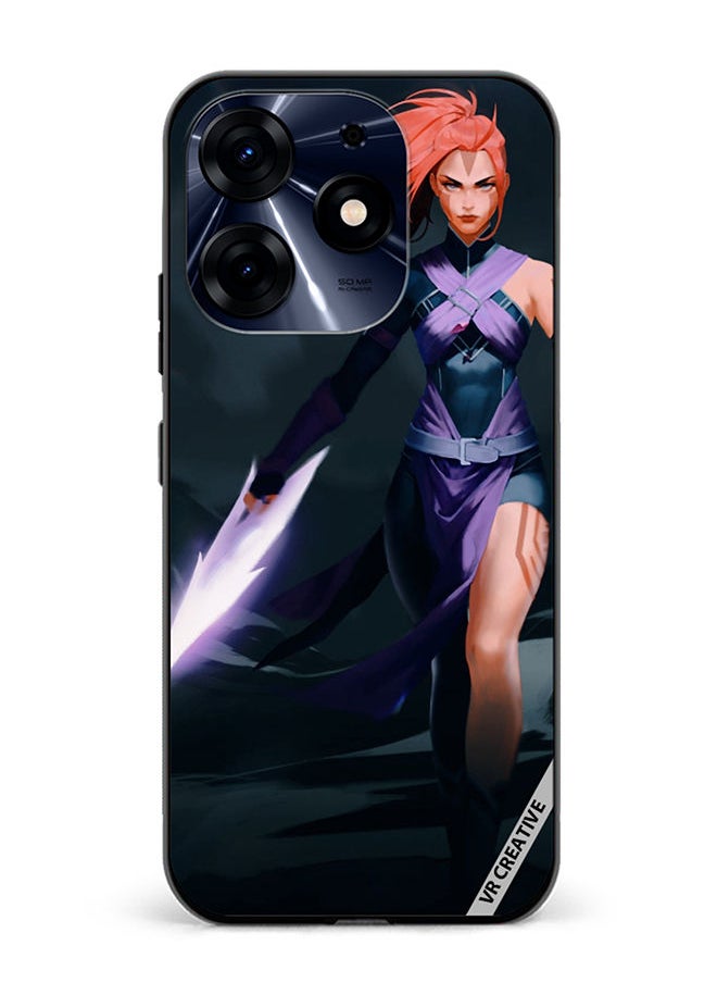 VR CREATIVE - Protective Case Cover For Tecno Spark 10 Pro Anti-Mage Lady Dota 2 Design Multicolour - Image 1