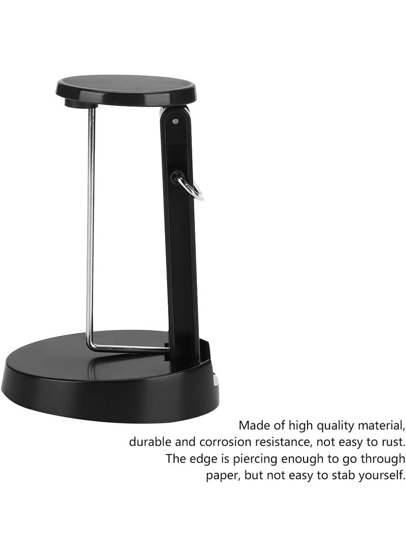 HURRISE Invoice Spike Receipt Holder Spike Stick Paper Memo Holder Check Spindle Bill Practical Invoice Fork for Restaurant Kitchen Office Desktop  - Image 2