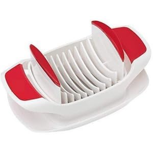 ATETO Tomato Slicer Perfect Tomato OnionPotatoesVegetable SlicerEgg Cutter Salad Maker with Safety Holder Plastic Stainless Steel Slicer CutterPack of 1 Multicolor - Image 2