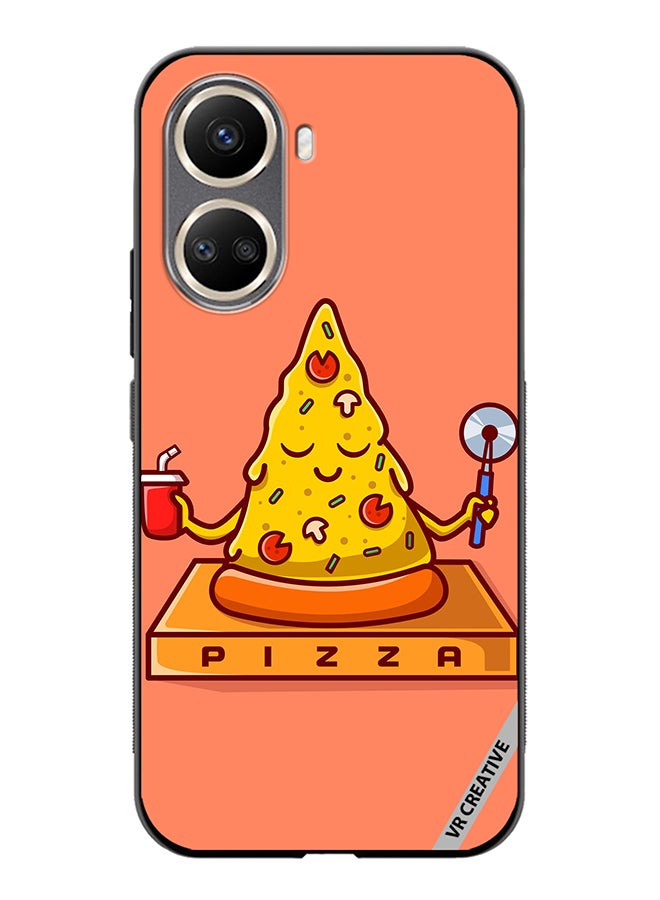 VR CREATIVE Protective Case Cover For Huawei Nova 10 SE Cute Pizza Yoga Design Multicolour - Image 1