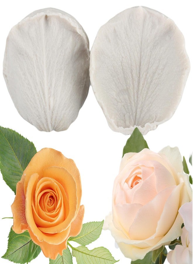 YANQINMS Rose Petals Silicone Fondant Mold Veining Petal Flower Mold For Cake Decorating Cupcake Topper Candy Chocolate Gum Paste Polymer Clay - Image 1