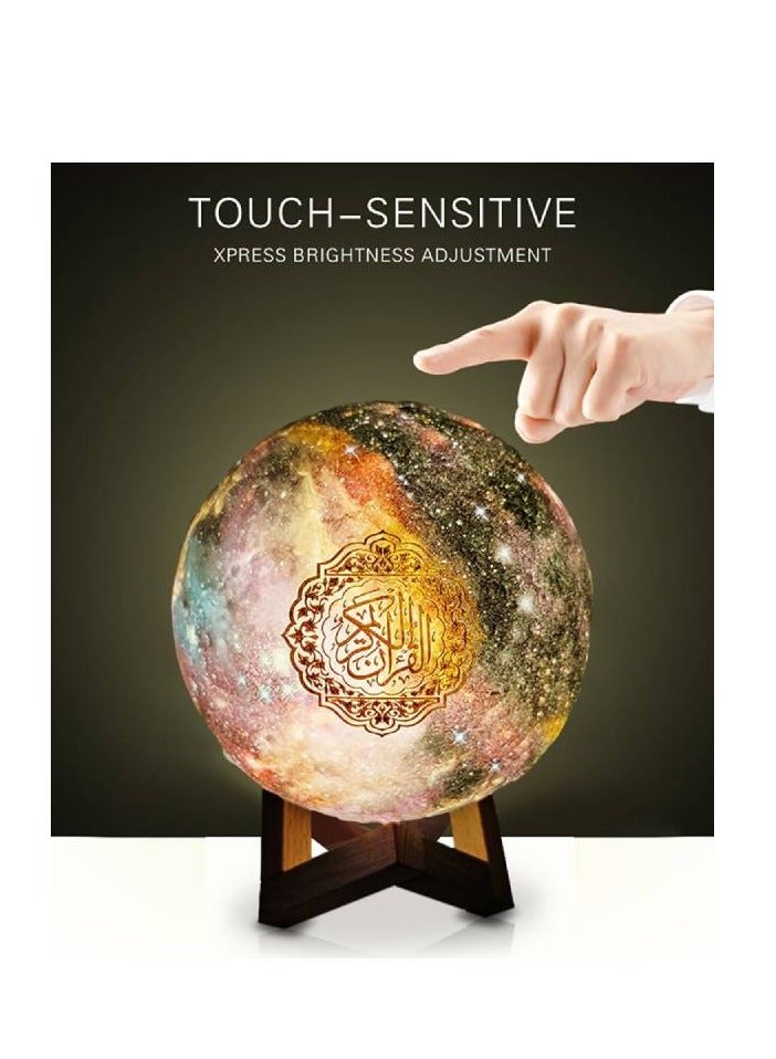 Equantu QB-512 Quran speaker Muslim 3D Galaxy Moon Light Quran Speaker - Image 3