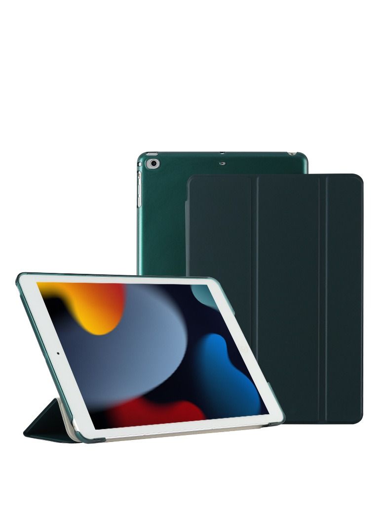 Loquat Protective Tri-Fold Case Cover For iPad Green