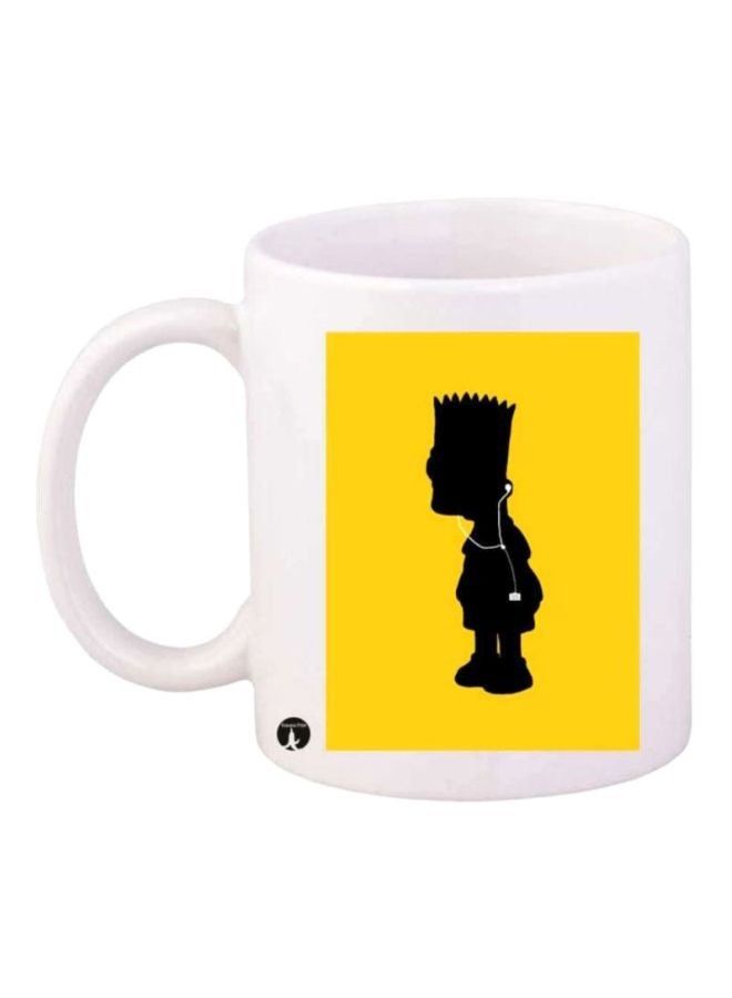 RKN The Simpsons Printed Coffee Mug White/Yellow/Black - Image 2