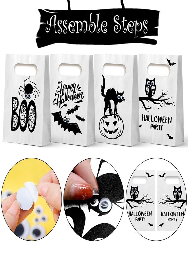 WEEPA 24 Pcs Halloween Treat Bags Halloween Candy Bags Trick or Treat Paper Gift Bag for Kids - Image 3