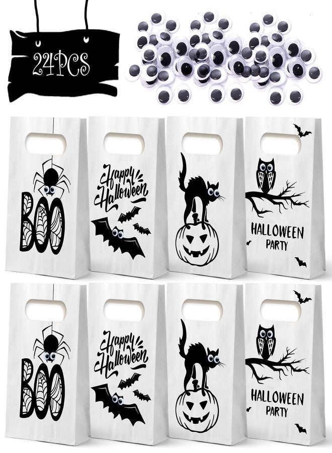 WEEPA 24 Pcs Halloween Treat Bags Halloween Candy Bags Trick or Treat Paper Gift Bag for Kids - Image 1
