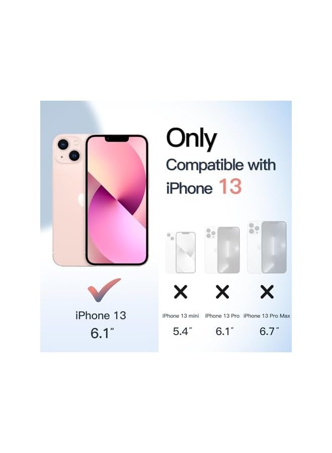 Jetech Case for iPhone 13 6.1-Inch, Shockproof Phone Bumper Cover, Solid Color Matte TPU Frame, Anti-Scratch Clear Back (Pink) - Image 2