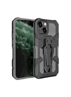 Generic Case Cover For iPhone 13 mini Machine Armor Warrior Shockproof PC + TPU Protective Case  Grey 