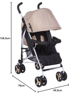 Bumble & Bird Light Baby Travel Stroller - Beige  - Image 3