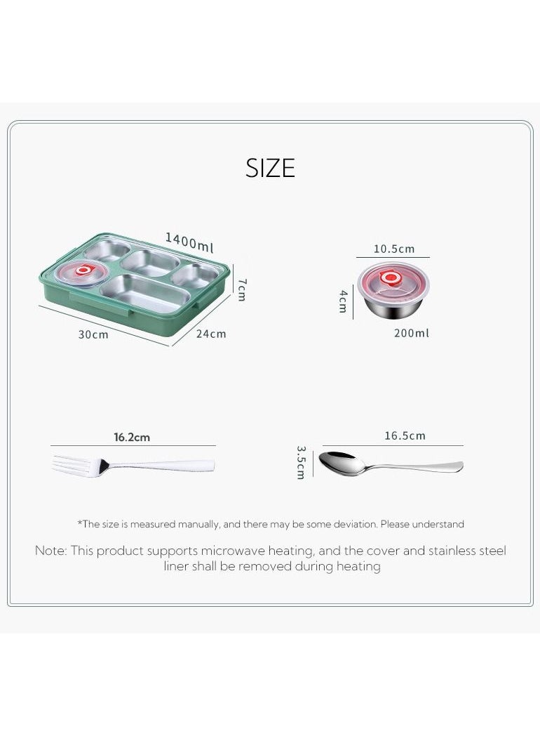 Haidue - Stainless Steel Insulated Lunch Box with Meal Box Bag and Soup Bowl - Image 1