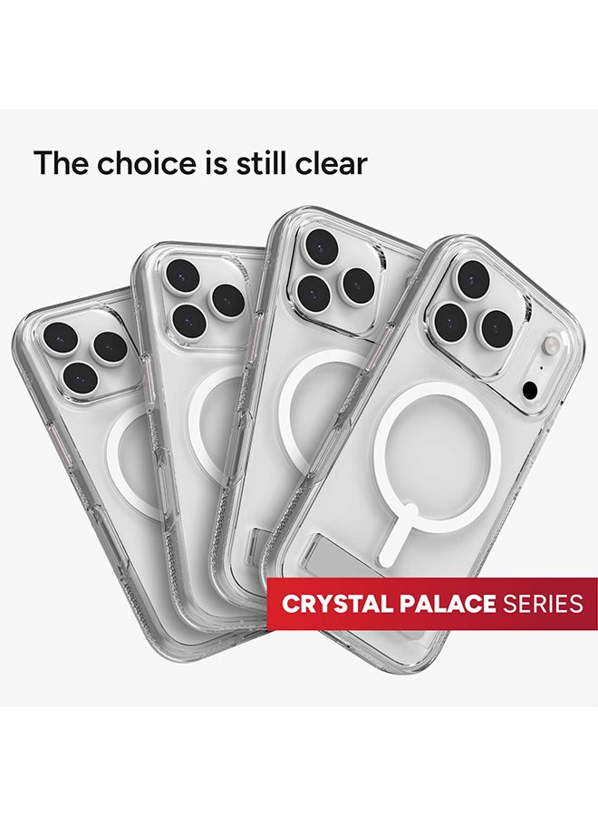 زاج حافظة آيفون 17 برو – كريستال بالاس سناب متوافقة مع ماغسيف غطاء شفاف بقوة الجرافين، حماية من السقوط حتى 13 قدم ومقاومة للاصفرار – شفاف - Image 4