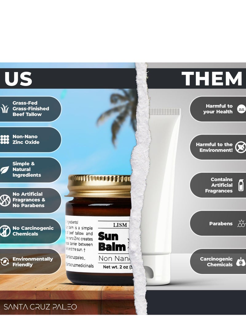 LISM Santa Cruz Paleo Beef Tallow and Zinc Sun Balm - Image 2