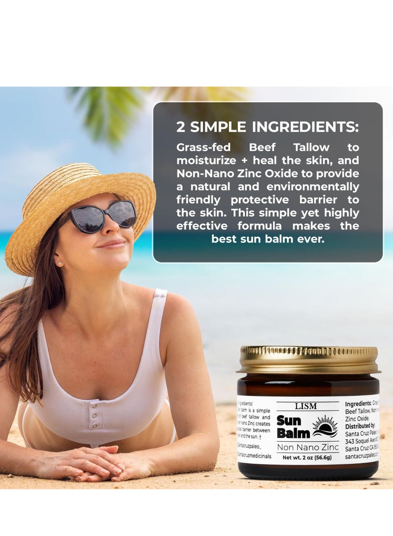 LISM Santa Cruz Paleo Beef Tallow and Zinc Sun Balm - Image 3