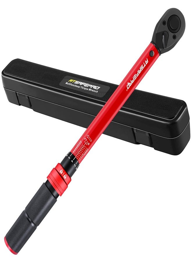 ATsafepro Torque Wrench-10-170 FT-LB,Torque Wrench1/2 Inch-±3% Accuracy with 72 Teeth Dual-Direction Adjustable for Car & Motorcycle，Truck - Image 1