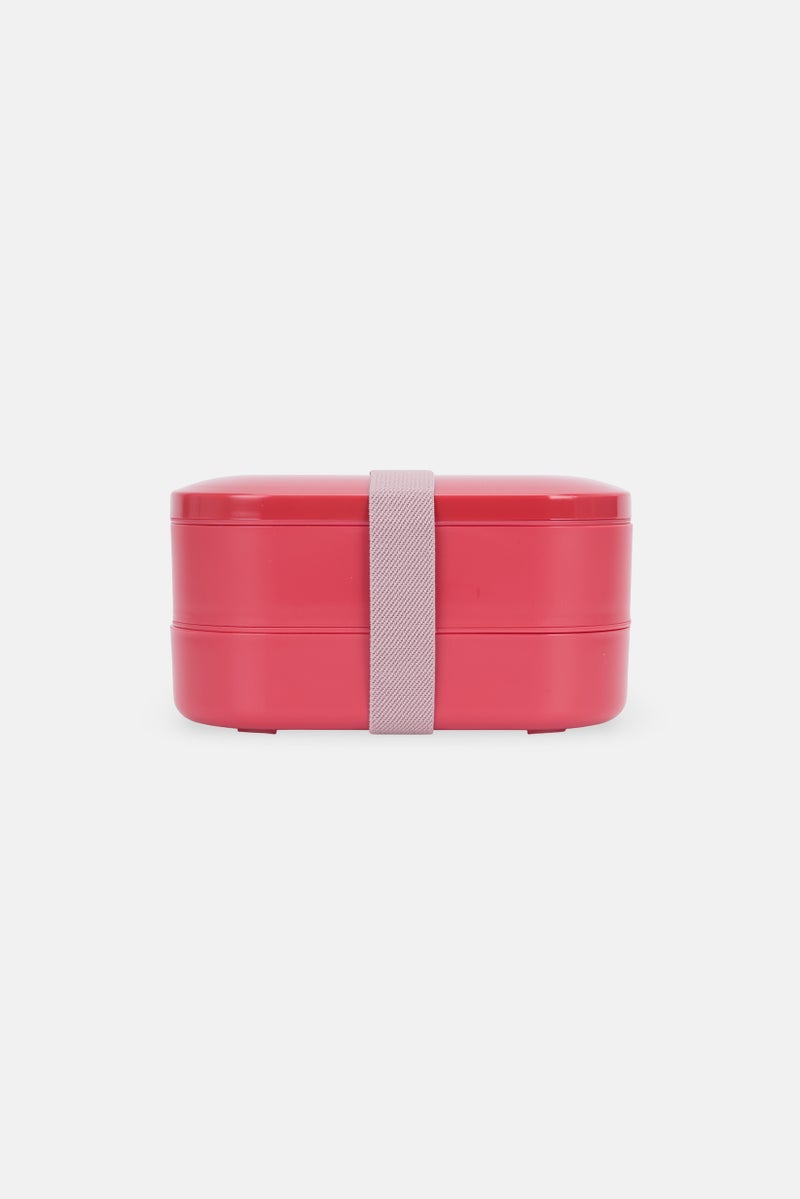 Muy Mucho Double Lunch Box, Red - Image 1