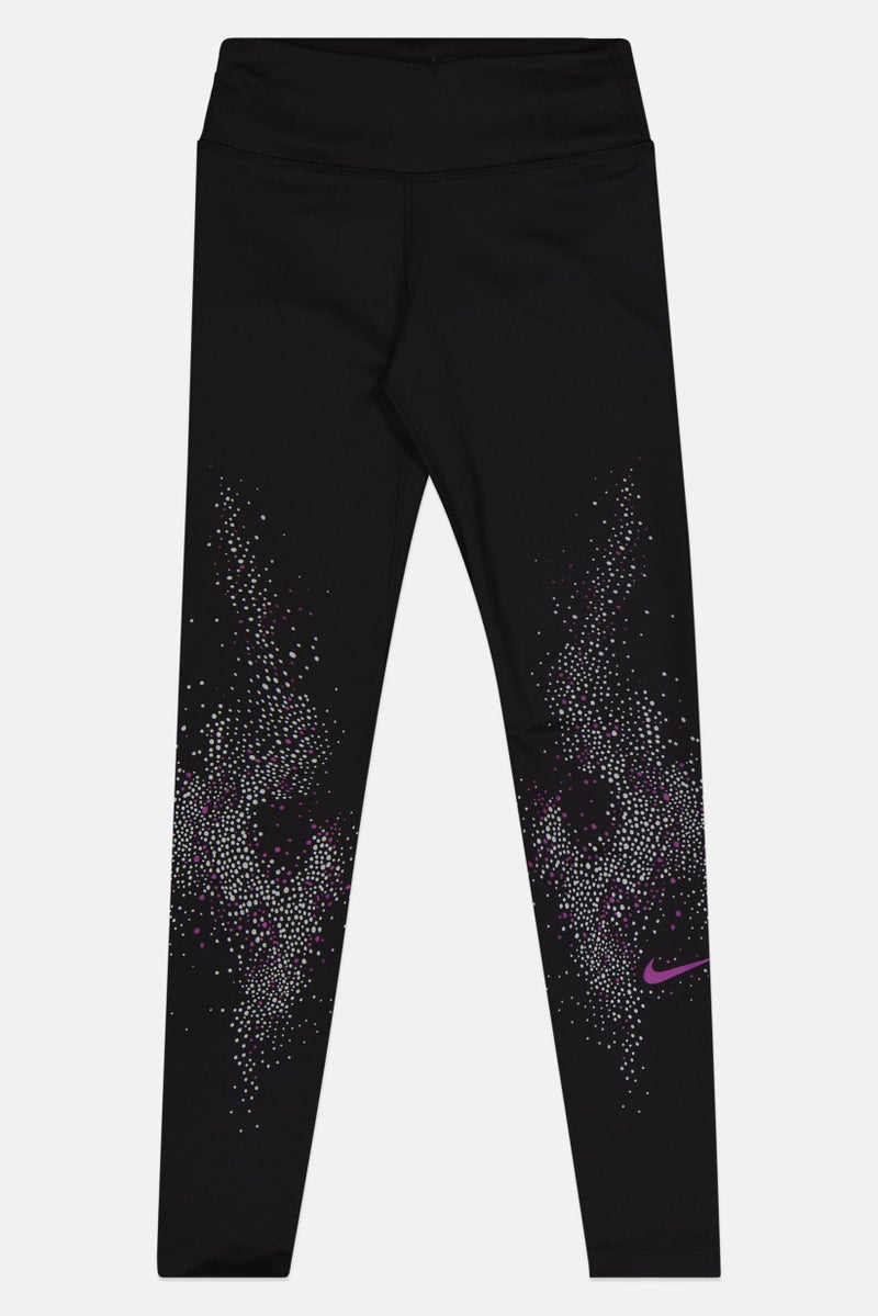 Nike Women Tight Fit Brand Logo Running Tights, Black - Image 2