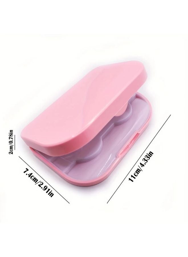 Black 3 Layer False Eyelash Travel Case With Mirror Spacious Organizer For Multiple Fake Lashes - Image 4