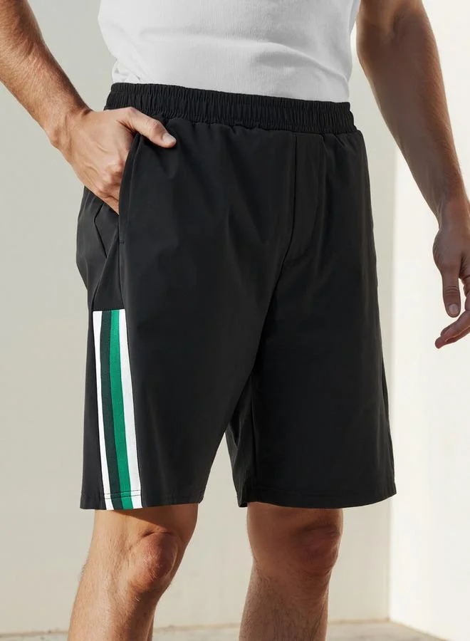 كابا Kappa Logo Detail Shorts with Elasticated Waistband and Pockets
