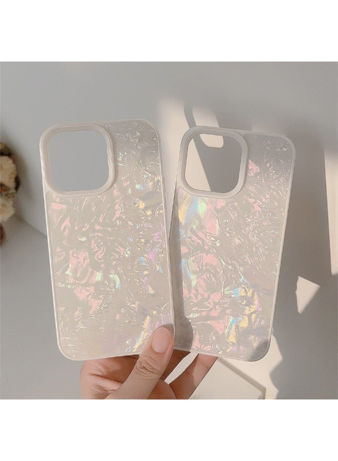 NIBEMINENT The Texture Of White Fritillaria Bulbs Protective TPU Case Cover For iPhone 17 Pro Max, Pearlescent White