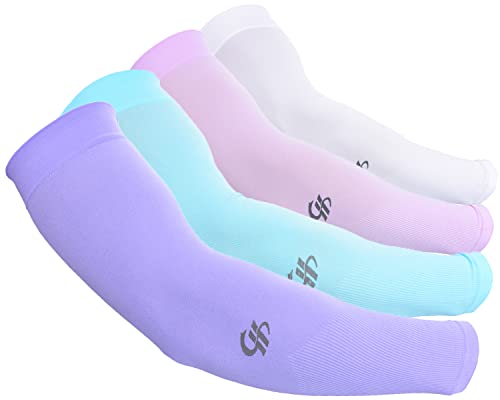 HOPESHINE Arm Sleeves UV Sun Protection Cooling UPF 50+ 4-Pairs for Men Women Cycling, Golf, Outdoor Sports - Image 2