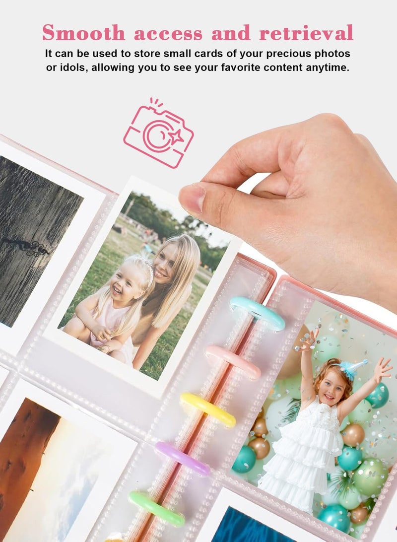 هومار كيت وحدة تجميع البطاقات الفوتوغرافية بوصة حامل البطاقة الفوتوغرافية أكياس الكتب مع 30Pcs الصفحات الداخلية - Image 4