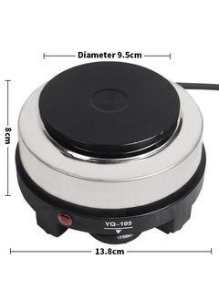 ARTC ARTC Multifunctional Mini Hot Plate Electric Cooking Stove 500.0 W YQ-105 Black/Silver  - Image 3