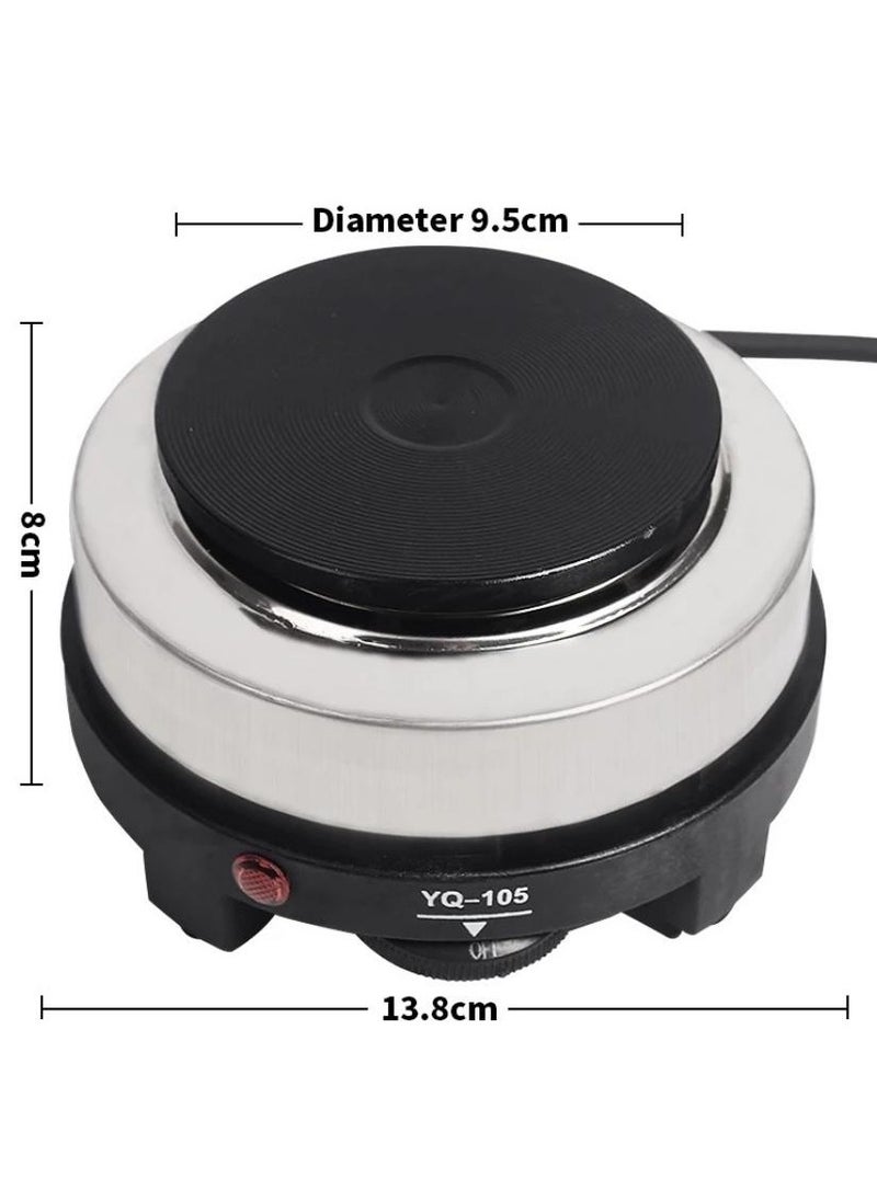 ARTC ARTC Multifunctional Mini Hot Plate Electric Cooking Stove 500.0 W YQ-105 Black/Silver  - Image 3