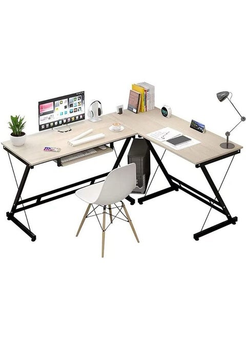 L Shaped Desk, Corner Computer Desk, Computer Desk with Large Monitor Stand, Home Office Desk Computer Writing Workstation, Space-Saving, Easy to Asse
