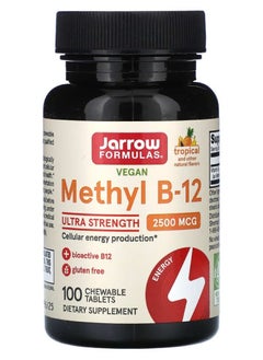 jarrow formulas Methyl B-12 Tropical 2500 mcg 100 Chewable Tablets  - Image 1