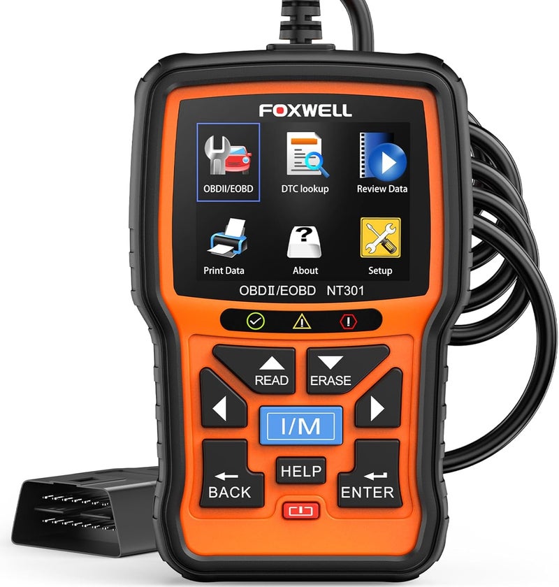 Foxwell NT301 OBD2 Scanner Live Data Professional Mechanic OBDII Diagnostic Code Reader Tool for Check Engine Light - Image 1