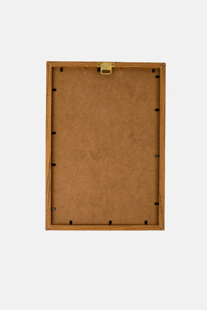 Muy Mucho Wooden Photo Frame, Tan