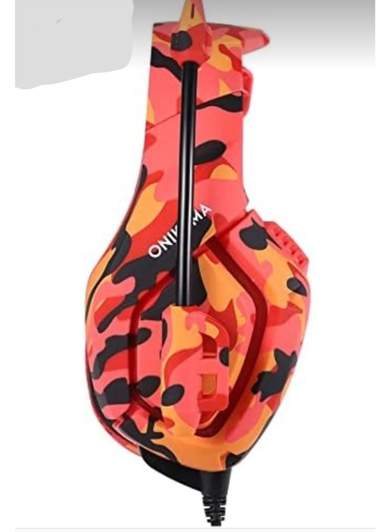 أونيكوما سماعة ألعاب كمبيوتر لأجهزة بلاي ستيشن 4 وإكس بوكس ​​ون، سماعات رأس ستيريو بمنفذ USB LED مقاس 3.5 مم مع ميكروفون متعدد الاتجاهات - Image 3