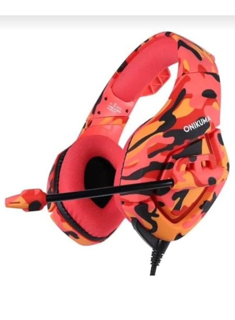 أونيكوما سماعة ألعاب كمبيوتر لأجهزة بلاي ستيشن 4 وإكس بوكس ​​ون، سماعات رأس ستيريو بمنفذ USB LED مقاس 3.5 مم مع ميكروفون متعدد الاتجاهات - Image 1