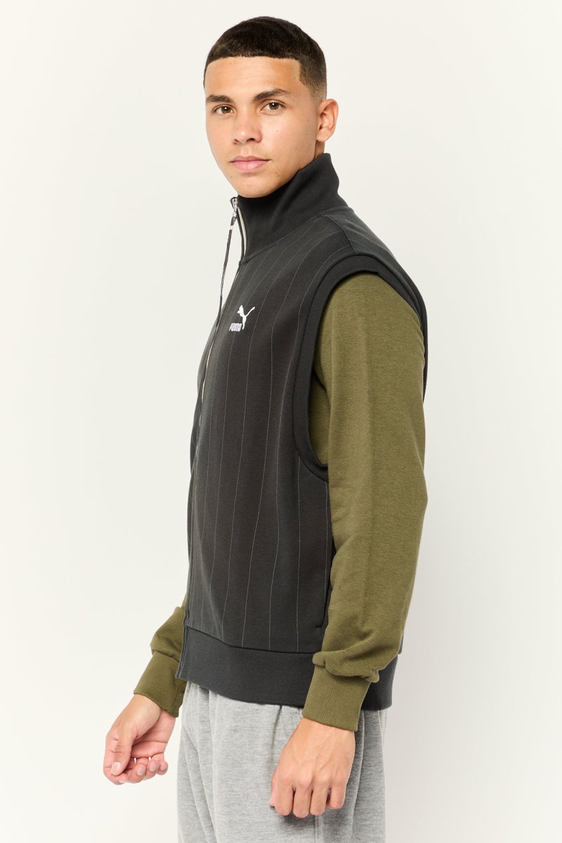 PUMA سترة رياضية للرجال بلا أكمام، خارجية، سوداء - Image 3