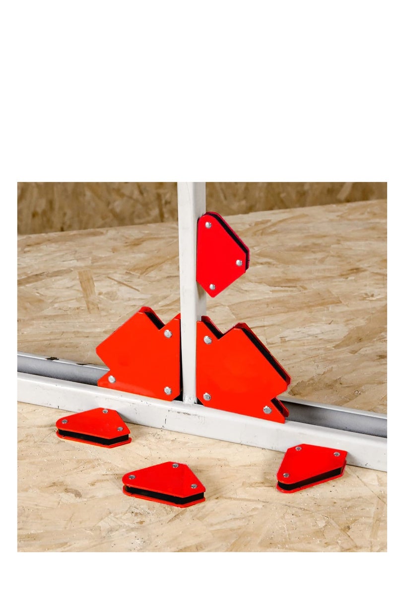 6 Piece Welding Magnet Set for 45° 90° 135° Angle Positioning – Strong Magnetic Holder for Welding Soldering Assembly Pipe Installation - Image 2