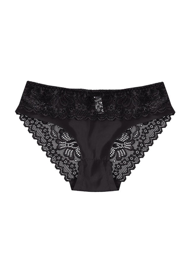 Zeemey Zeemey 5 Pack Womens Underwear Lace Sort Bikini Breathable Panties Low Rise Hipster Ladies Panties  - Image 5