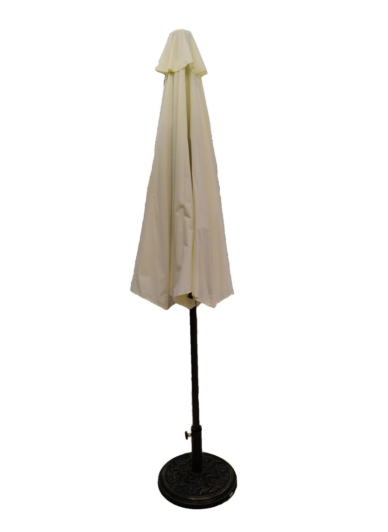 Oasis Casual 270CM Round Centre Pole Umbrella With 7KG Plastic Base UM104  - Image 2