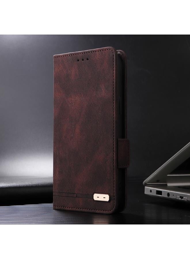 S-TOP Case For iPhone 16 Plus Magnetic Clasp Leather Phone Case - Image 2