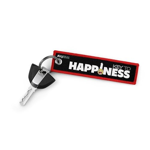 KEYTAILS Keychains, Premium Quality Key Tag for Motorcycle, Car, Scooter, ATV, UTV [Key to Happiness] - Image 2