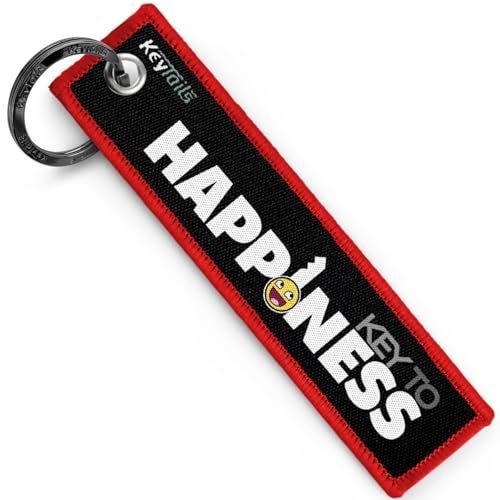 KEYTAILS Keychains, Premium Quality Key Tag for Motorcycle, Car, Scooter, ATV, UTV [Key to Happiness] - Image 5