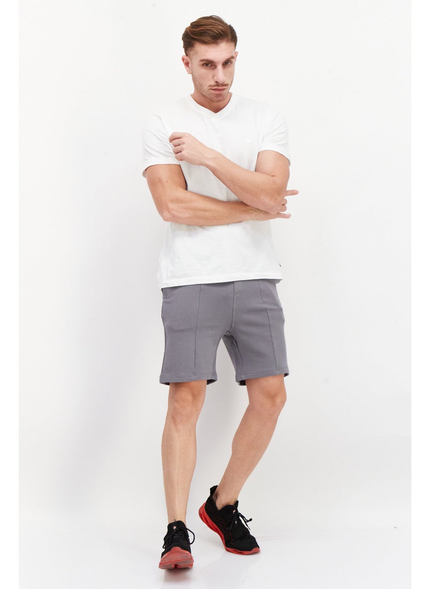 Ufc - Men Sportswear Fit Brand Logo Outdoor Sweat Shorts, Grey - Image 1