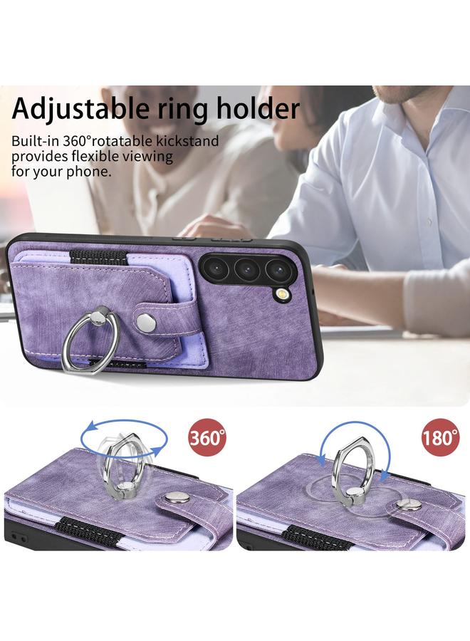 اس-توب جراب هاتف Samsung Galaxy S20 FE بتصميم كلاسيكي مع حلقة ومحفظة وبطاقة - Image 5