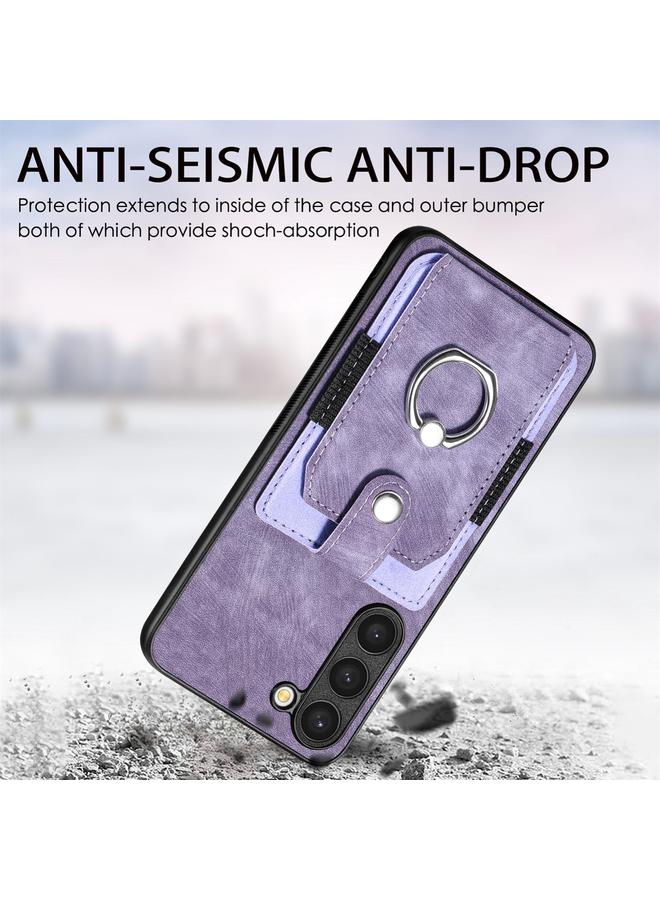 اس-توب جراب هاتف Samsung Galaxy S20 FE بتصميم كلاسيكي مع حلقة ومحفظة وبطاقة - Image 3