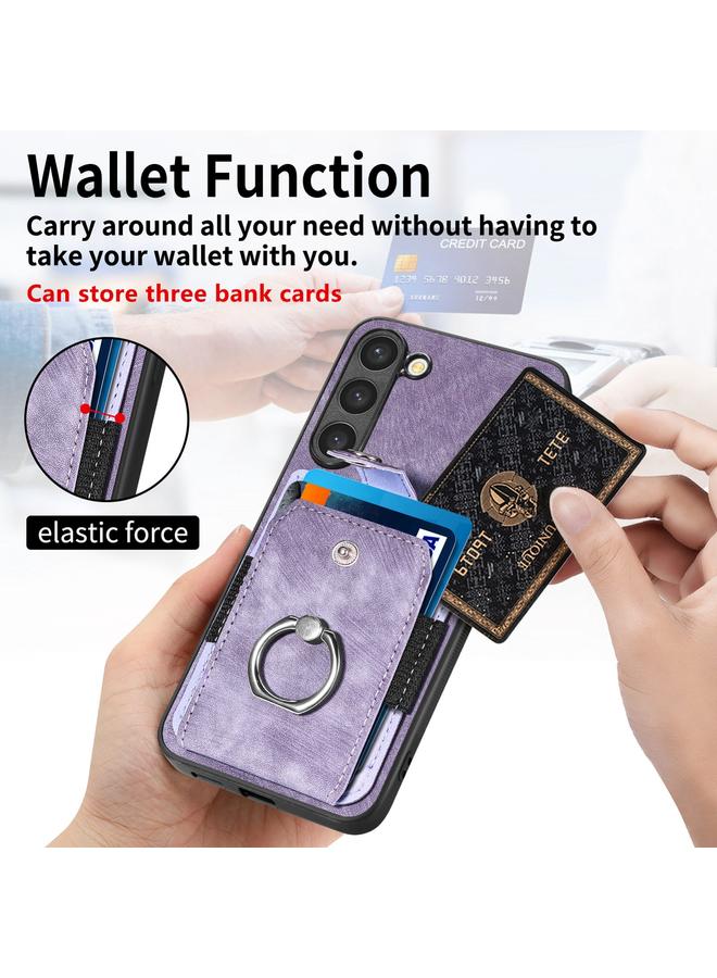 اس-توب جراب هاتف Samsung Galaxy S20 FE بتصميم كلاسيكي مع حلقة ومحفظة وبطاقة - Image 4