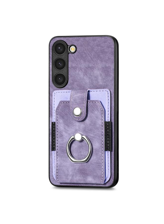 اس-توب جراب هاتف Samsung Galaxy S20 FE بتصميم كلاسيكي مع حلقة ومحفظة وبطاقة - Image 2