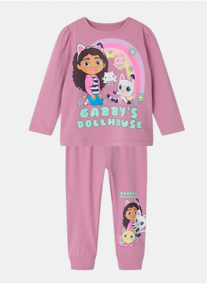 NAME IT name it Girls Saba Gabby Longsleeve Nightset  - Image 1